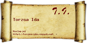 Torzsa Ida névjegykártya